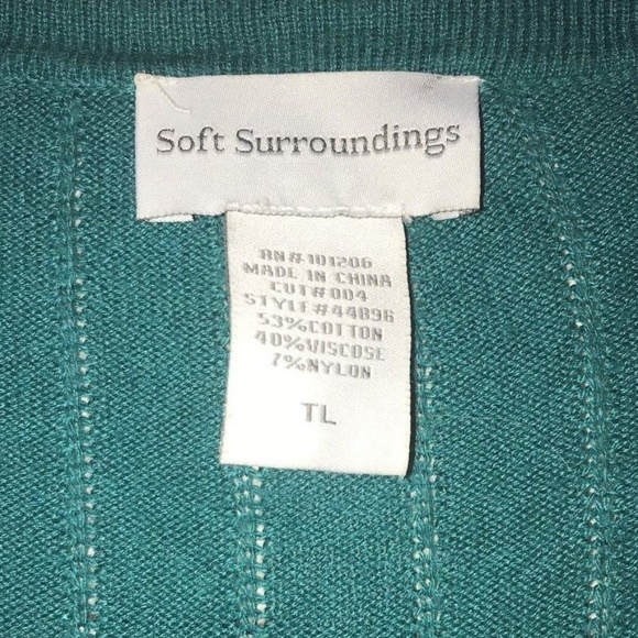 Soft Surroundings Tunic - Asymmetrical Hem Size TL - Picture 3 of 6